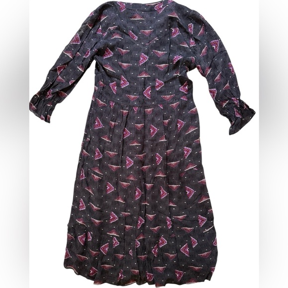 Ba&sh Black Calliope Printed Tiered Midi Dress Size XS - Picture 5 of 7